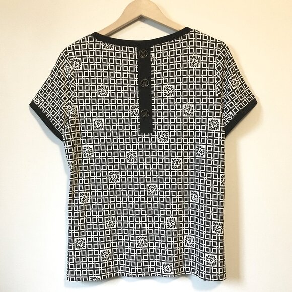 Byzantine Lion Tile and Square Weave Short Sleeve Tee - Picture 2 of 15